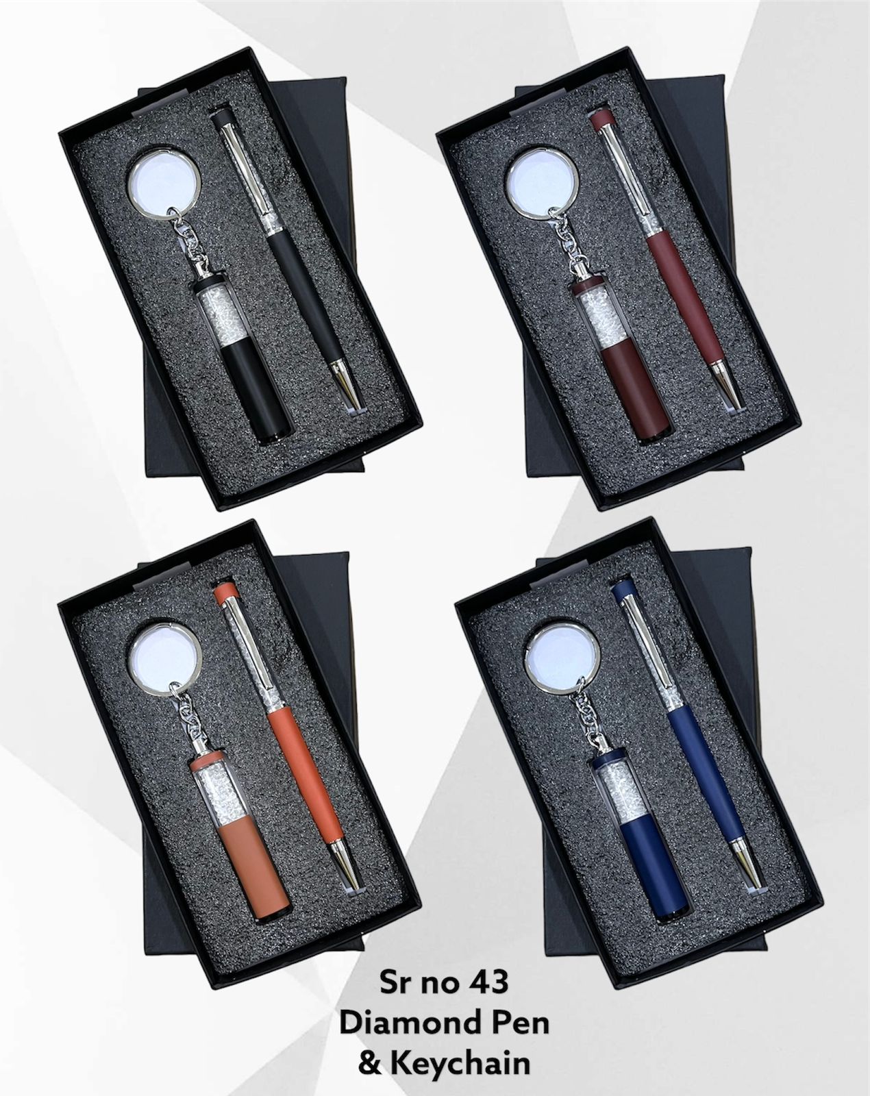 SR NO 43 DIAMAND PEN WITH KEYCHAIN