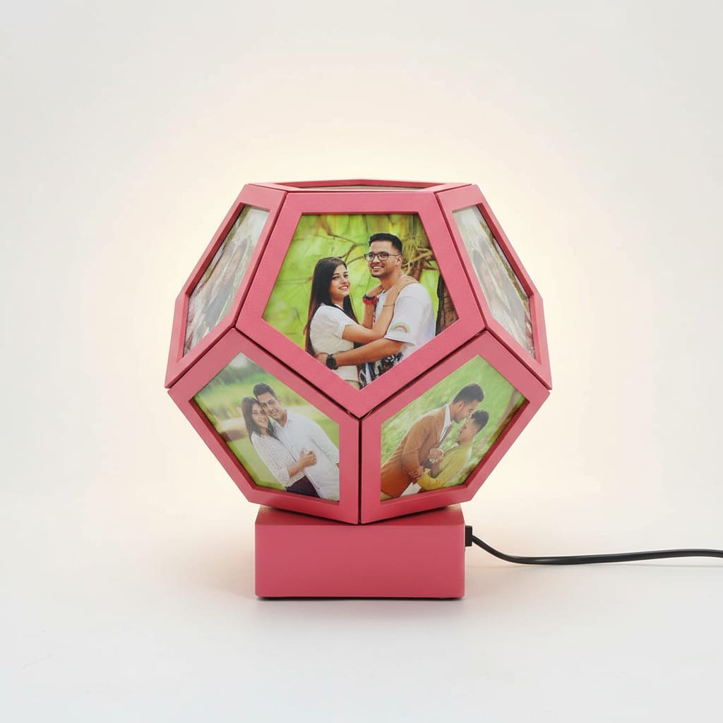 PENTAGON SUBLIMATION RORATING LAMP