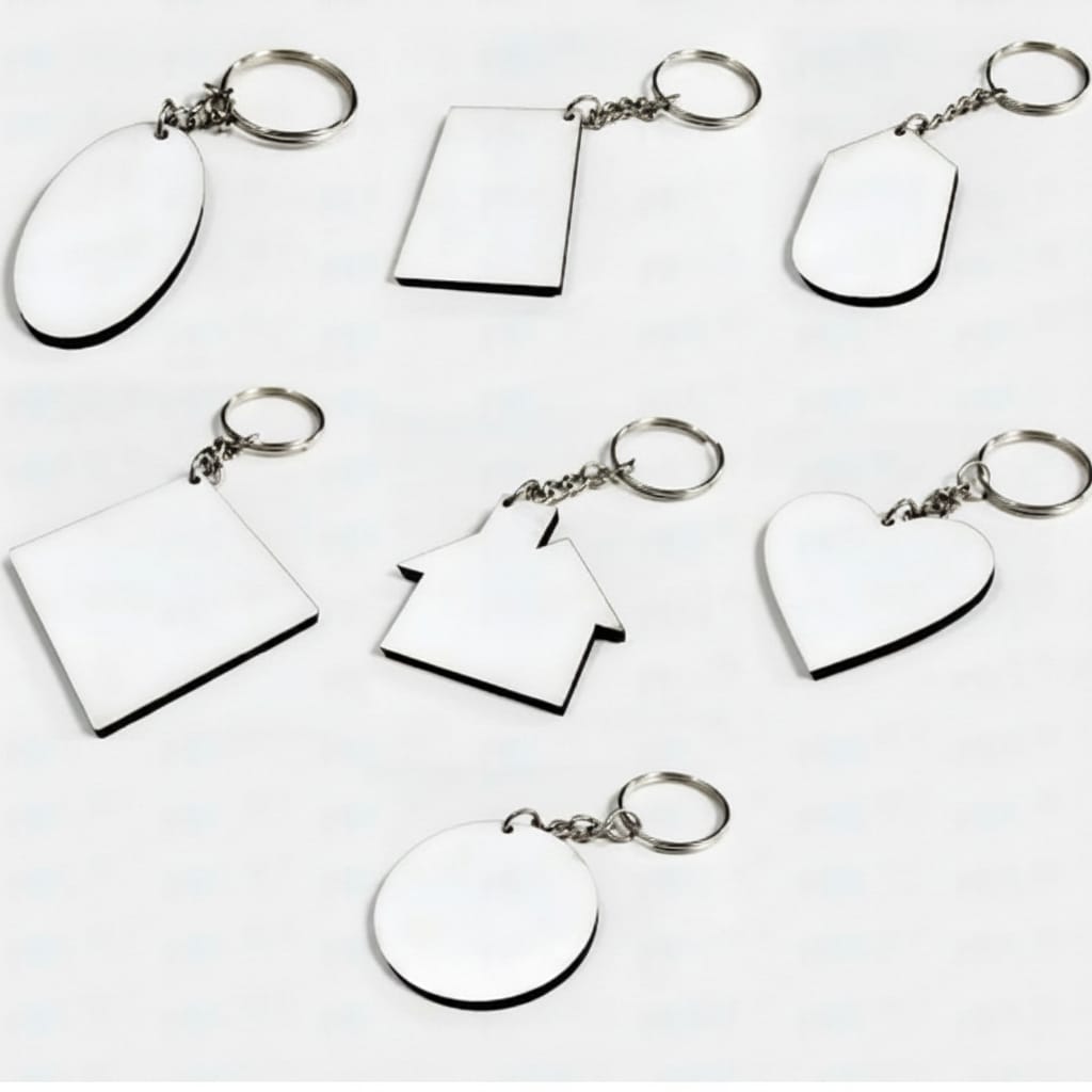 MDF SINGLE SIDE KEYRING